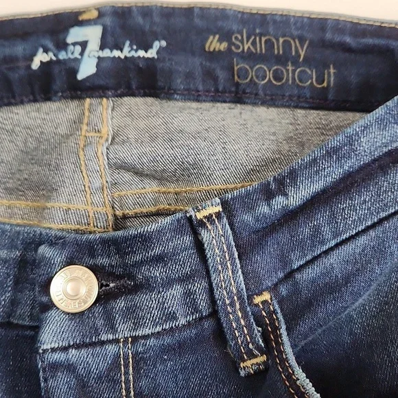 7 For All‎ Mankind The Skinny Boot Cut Jeans - Picture 5 of 8